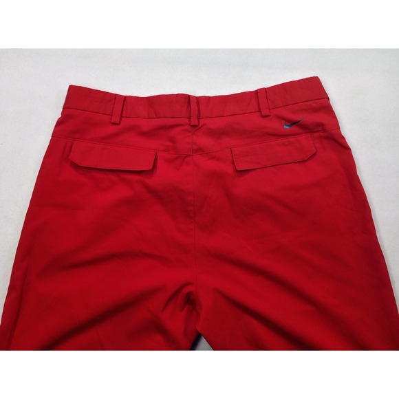 Nike Golf Tour Performance Pants 35x30 Neon Red Flap Pockets Stretch LIMITED USE - Picture 9 of 10